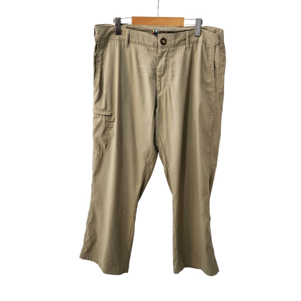 Union Bay UB Tech Pants Mens 36x30 (Fits 36x29) Khaki Classic Fit Hiking Travel